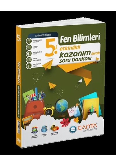 5. Sınıf Fen Bilimleri Etkinlikli Kazanım Soru Bankası Çanta Yayınları