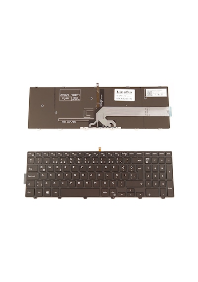 Laptopshop Dell Uyumlu Latitude 15 3000 3550 Notebook Klavye Işıklı 439777594