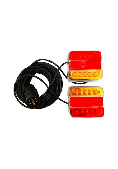 Stop Lamba Seti 12V Kablolu 7'Li Fis Erkek Ledli Miknatisli E-Bel 492485106