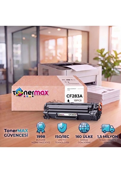 Hp Laserjet Pro M127fp Uyumlu.  Toner Çipli Cf283a 10'lu 1.500 Sayfa