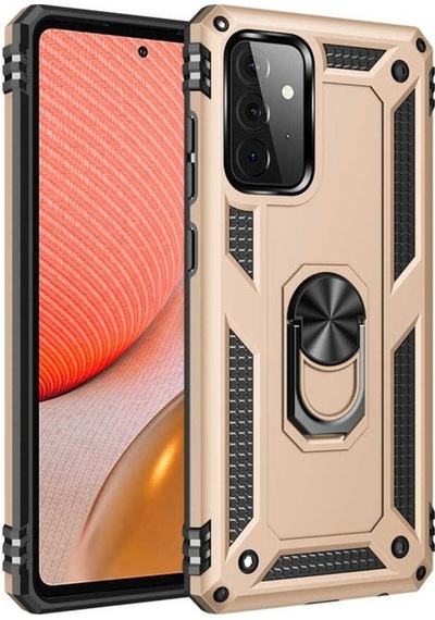 Galaxy Uyumlu A52 Kılıf Zore Vega Kapak Gold