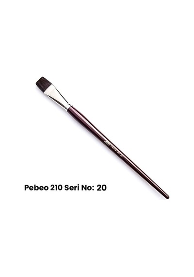 Pebeo 210 Seri Samur Düz Kesik Uçlu Fırça No 20