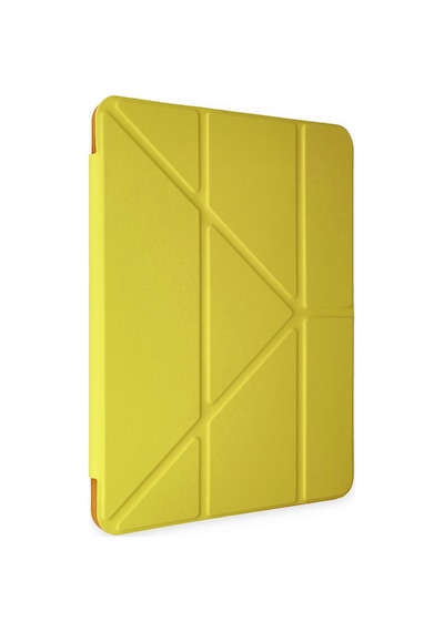 İpad Pro 10.5 Uyumlu Kılıf Kalem Bölmeli Uyku Modlu Smart Case - Açık Sarı Kapaklı Kılıf