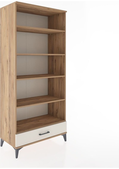 Hyperion Dolap 5 Raflı Tek Çekmeceli 88x44x195 Çam-aytaşı Atlas Çam