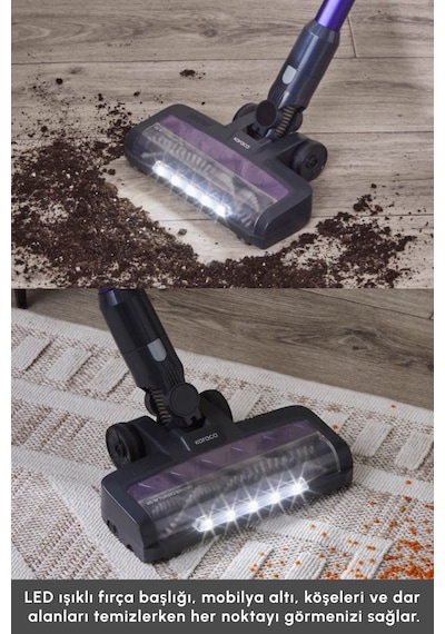 Karaca Vantuz Power Up Max Dikey Şarjlı Süpürge