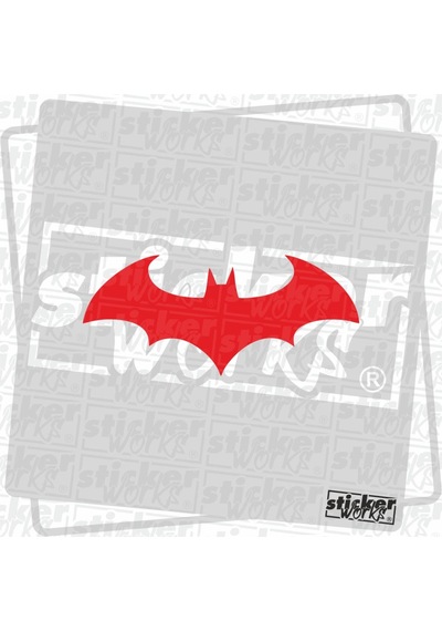 Batman Hologram Sticker Kırmızı