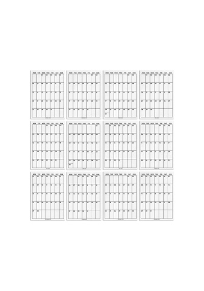 2027 Aylık Planlayıcı Duvar Takvimi, 33x48 Cm & A4 Takvim, 12 Ay Poster Takvim, Organizer Takvim