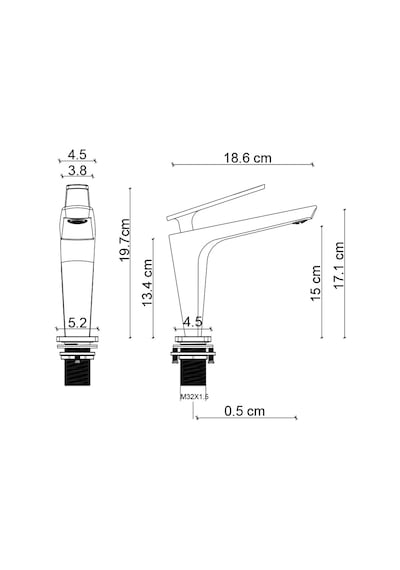 Fg-4112 Mat Altın Lavabo Bataryası