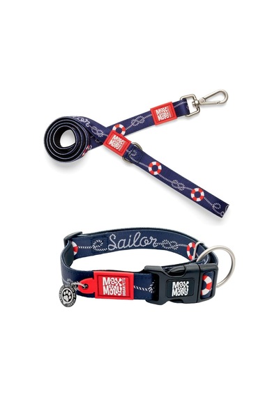 Max & Molly Urban Pets Original Serisi Akıllı Künyeli Köpek Boyun Tasması S, Denizci