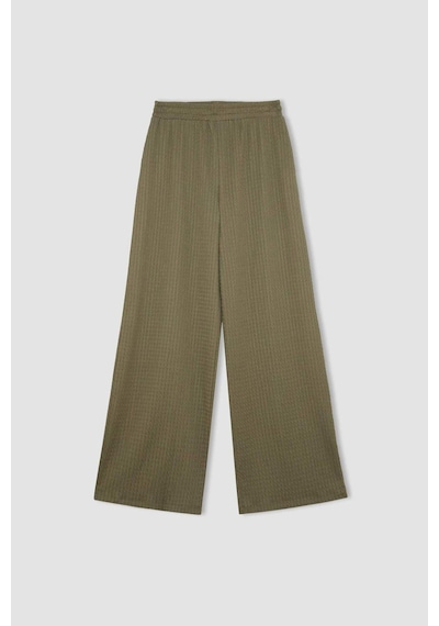 DeFacto Bürümcük Pantolon Straight Fit Beli Lastikli Basic Düz Geniş Bol Paça D7522AX24AUKH82