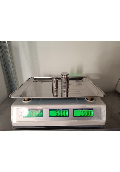 60 Kg Terazi-pilli Ve Şarjlı-fiyat Hesaplama Ve Sayım-metal Panel