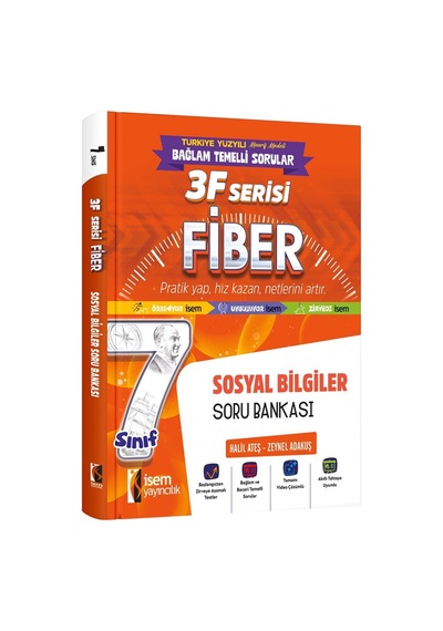 İsem 7. Sınıf Fiber Sosyal Bilgiler Soru Bankası İsem Yayıncılık