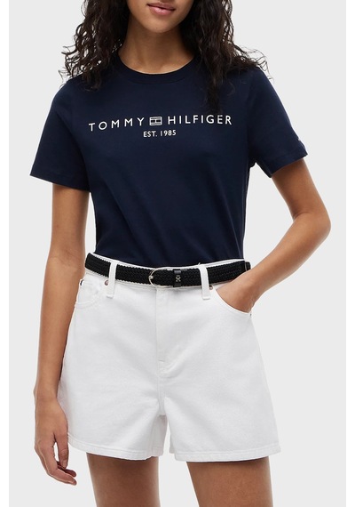Tommy Hilfiger Bayan T Shirt Ww0ww40276 C1g Lacivert Lacivert