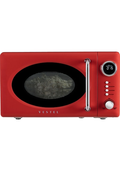 Vestel MD 20 YD Retro Kırmızı Mikrodalga Fırın