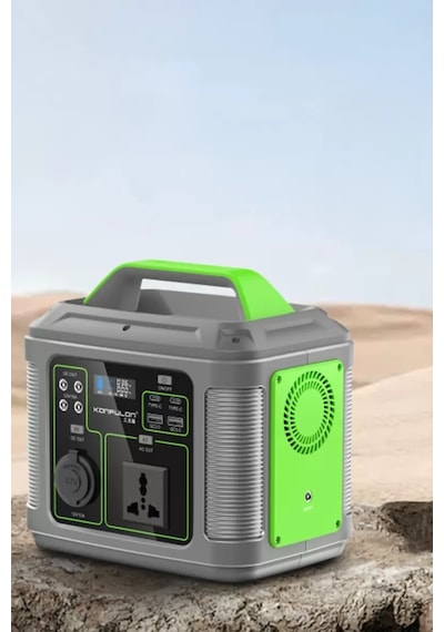 Konfulon Cn04 Powerbank 300w 60.000 Mah 5w Led Işıklı Kamp Şarj Pd 60w - Gri