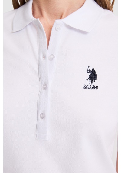 U.s. Polo Assn. Kadın Beyaz Tişört Basic 50326475-vr013