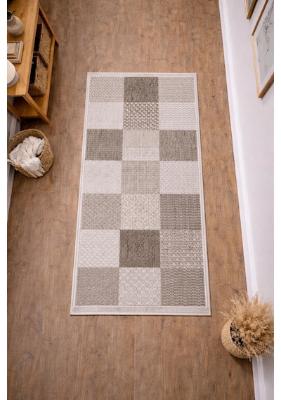 Merinos Rs Sisal 79269-071 Özel Kesme Halı Kahverengi Çok Renkli