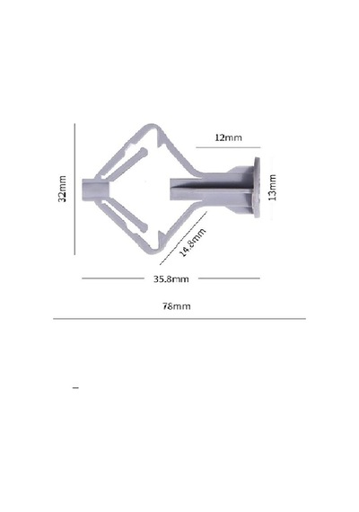 Alçıpan Dübel 8 Mm 50 Li Plastik Vida Tipi Alçıpan Dübeli Çoklu Renk
