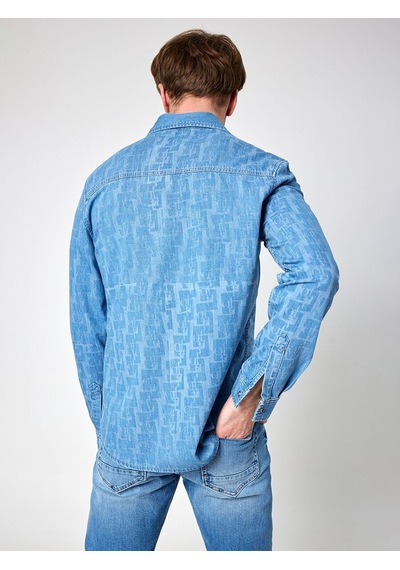 LOFT Regular Fit Erkek Gömlek U.kol Lf2032744 Q1.v1 Denim