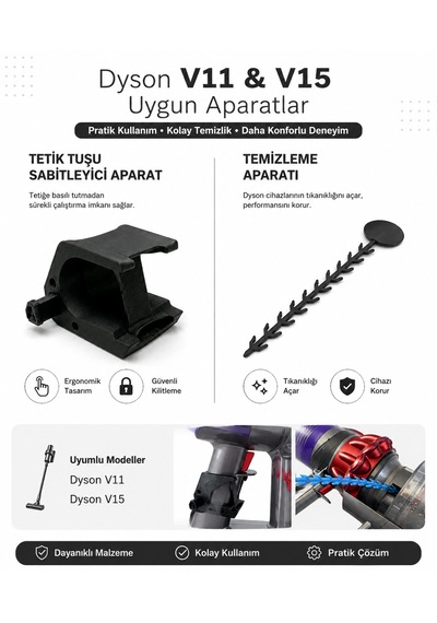 Tetik Tuşu Sabitleyici Ve Temizleme Aparatı V11 & V15 Uyumlu Diğer