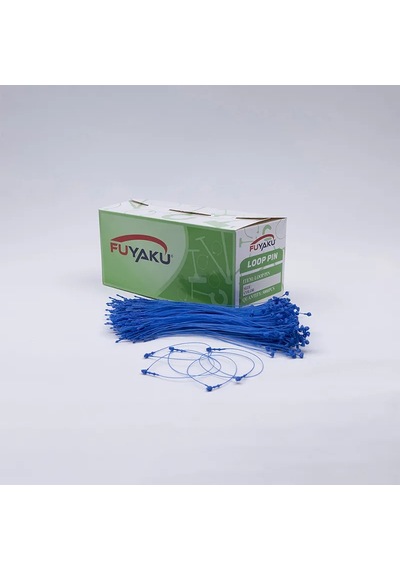 Fuyaku 7" Elle Geçmeli Kılçık Etiketleme Plastiği Renkli 5.000 Adet Mavi