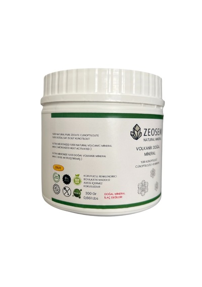 Zeosem Zeolit -Klinoptilolit Mha Ultra Mikronize 1-10 Mikron 300 G