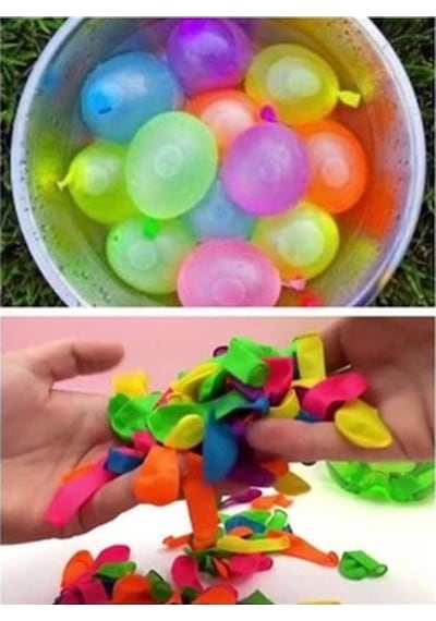 Renkli Su Balonu 50 Adet Karışık Renkli Balon Çok Renkli