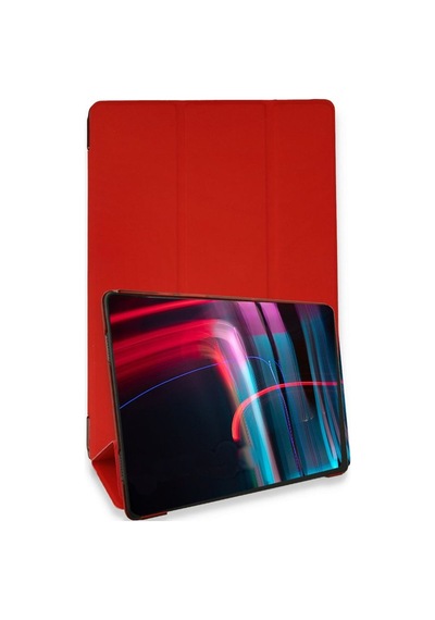 Fuchsia Galaxy Tab S7 Fe 12,4 İnç İle Uyumlu Koruyucu Smart Folyo İnce Sert Arka Kapaklı Akıllı Kılıf Kılıf