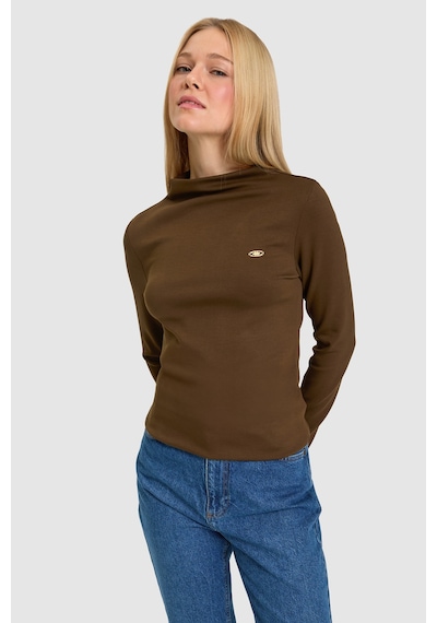 U.S. Polo Assn. Kadın Kahverengi Tişört 50333310-vr029