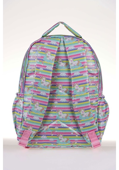 Kaukko Kids-Love Unicorn Sırt Çantası Aynalı-Simli L5065