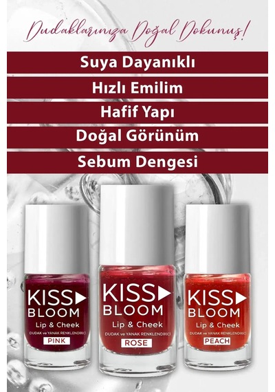 Procsin Kiss & Bloom Doğal Görünümlü Dudak Renklendirici 11 ML Şeftali