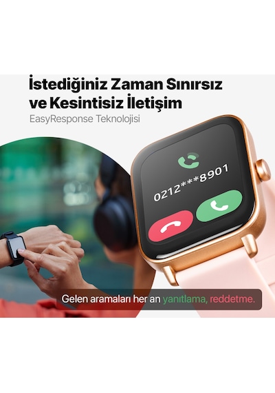 Ttec 2SW01 Tempus 46 MM TFT Ekranlı Dikdörtgen Kasa Akıllı Saat