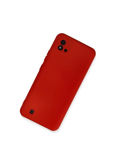 Realme C11 2021 Kılıf Nano İçi Kadife Silikon - Kırmızı -