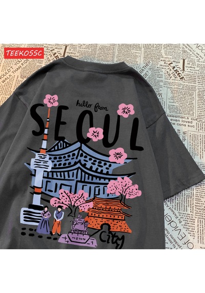 Noıssey Urban Pop Graphic Kadın Tişört Koleksiyonukod 5125 Füme