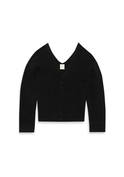 Calvin Klein Long Sleeve Button U, Ub1 Siyah Kadın Hırka