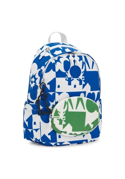 Kipling Kıplıng Delia Kim Orta Boy Sırt Çantası Baskılı Mınju Multı Prt Siyah