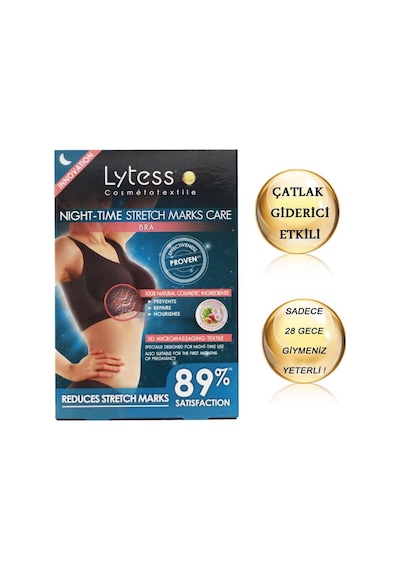Lytess Night-time Stretch Marks Care - Çatlak Bakım Etkili Sütyen Noir L/xl No Color