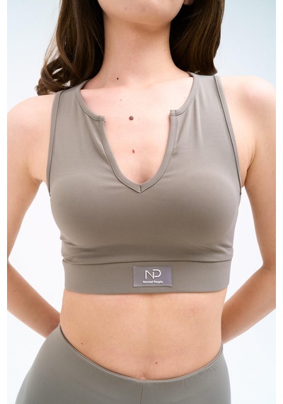 Normal People Romı - Spor Bra Activefit Kumaş Yeşil