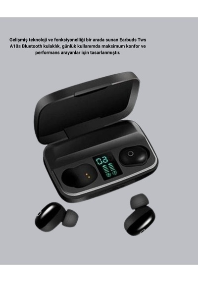 Tws A10s Bluetooth 5.0 Kulaklık Powerbank Şarj Kutulu Mini Tasarım Mh-hs6019-0007