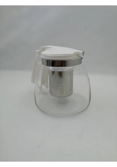 Çelik Süzgeçli Cam Demlik 900 Ml. Royaleks-8882 Diğer