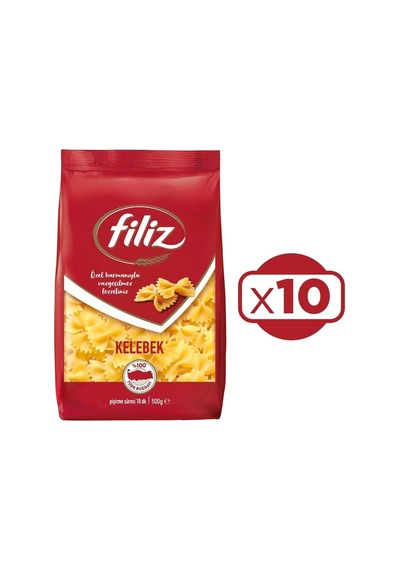 Filiz Makarna Kelebek 500gr X 10 Adet