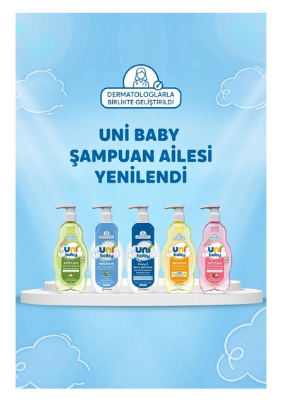 Uni Baby Sensitive Saç Ve Vücut Sampuanı 900 Ml X 2 Adet Tüm Saçlar