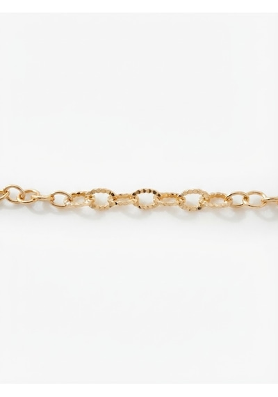 Xuping Kadın Desenli Halka Model Çelik Bileklik Gold