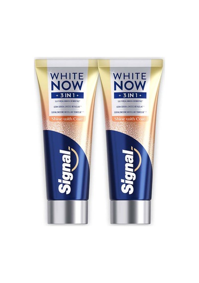 Signal White Now Diş Macunu 3 İn 1 Shine With Care 75 Ml X2