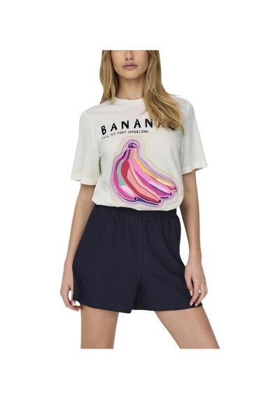 Only Kadın T-shirt 15320615 Beyaz