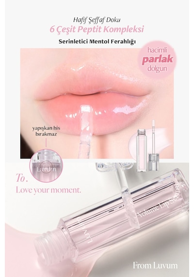 Luvum Bakuchiol İçeren Dolgunlaştırıcı  Bakımı Sağlayan LUVUM Dudak Serumu Parlatıcı Lip Serum