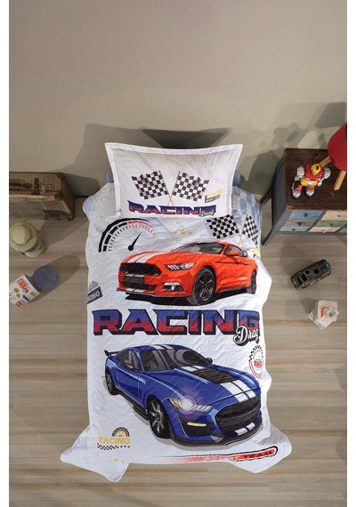 Clasy Tek Kişilik Dört Mevsim Racing Drag Mavi Mavi