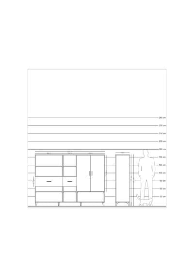 Hyperion Dolap 10 Raflı 2 Çekmeceli 2 Kapaklı 220x44x163 Aytaşı-a Aytaşı-antrasit
