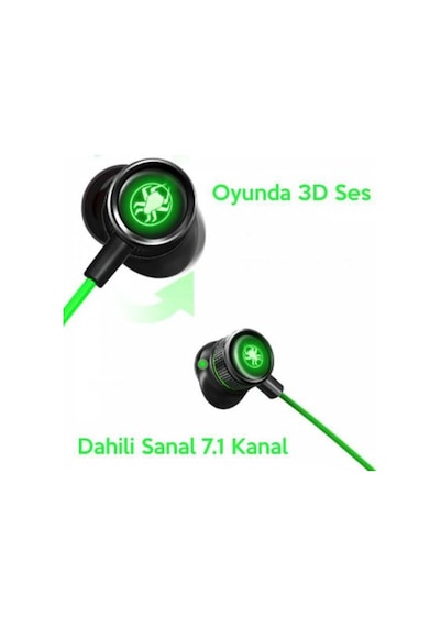 Polham Led Işıklı 3D Ense Tipi Bluetooth Oyuncu Kulaklığı Stereo (515953369)