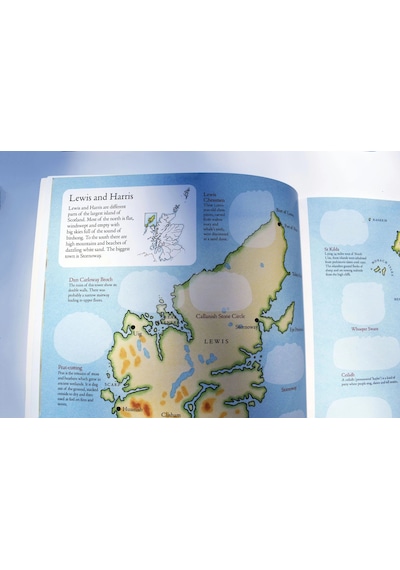 Birlinn - Sticker Atlas Of Scotland